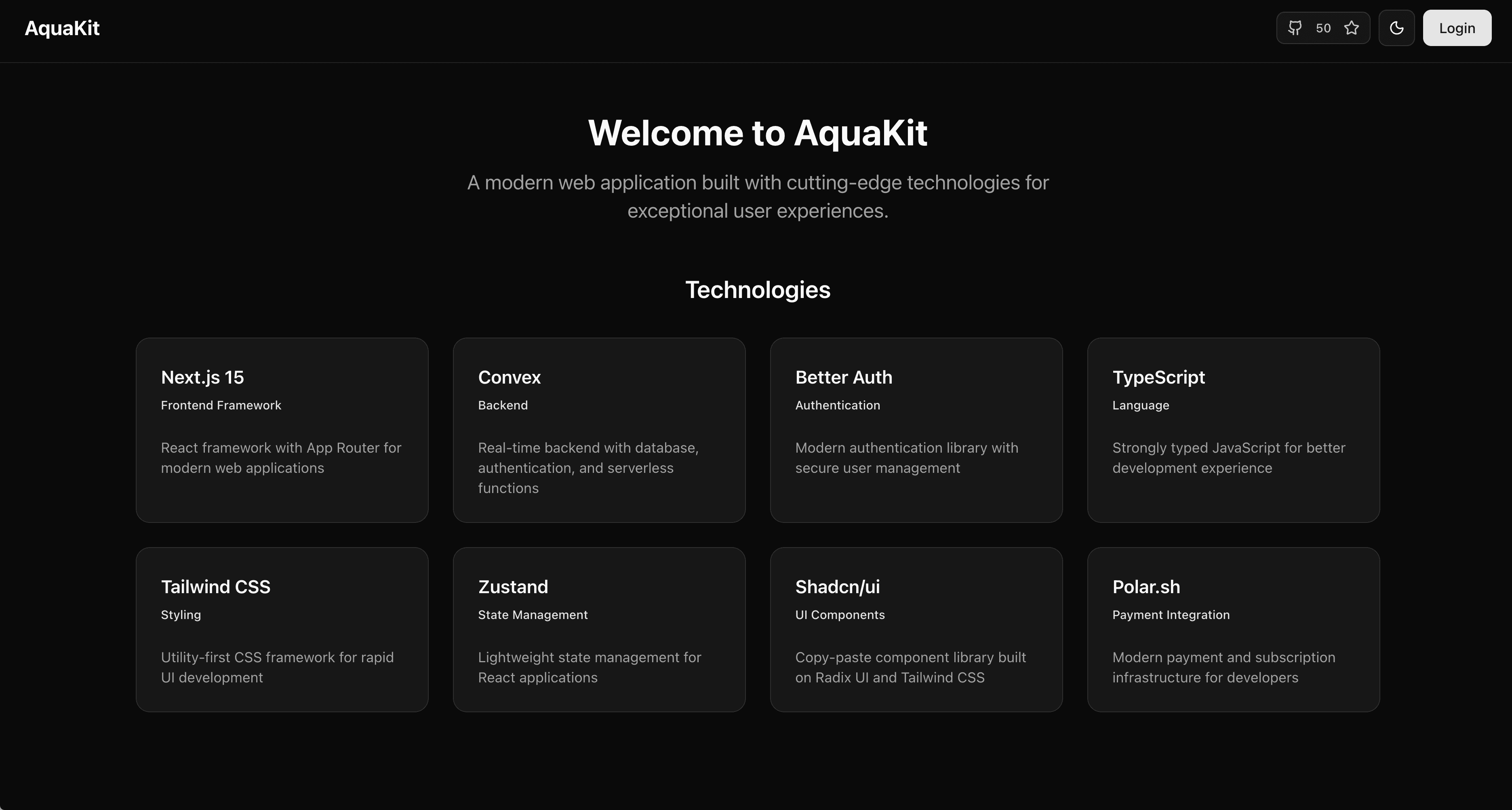 AquaKit - AI Next.js Starter Kit